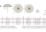 Уличный зонт Pegaso, D1,8 м, PE18