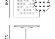 Стол Clip, 80х80, Н75 см, 4008200000